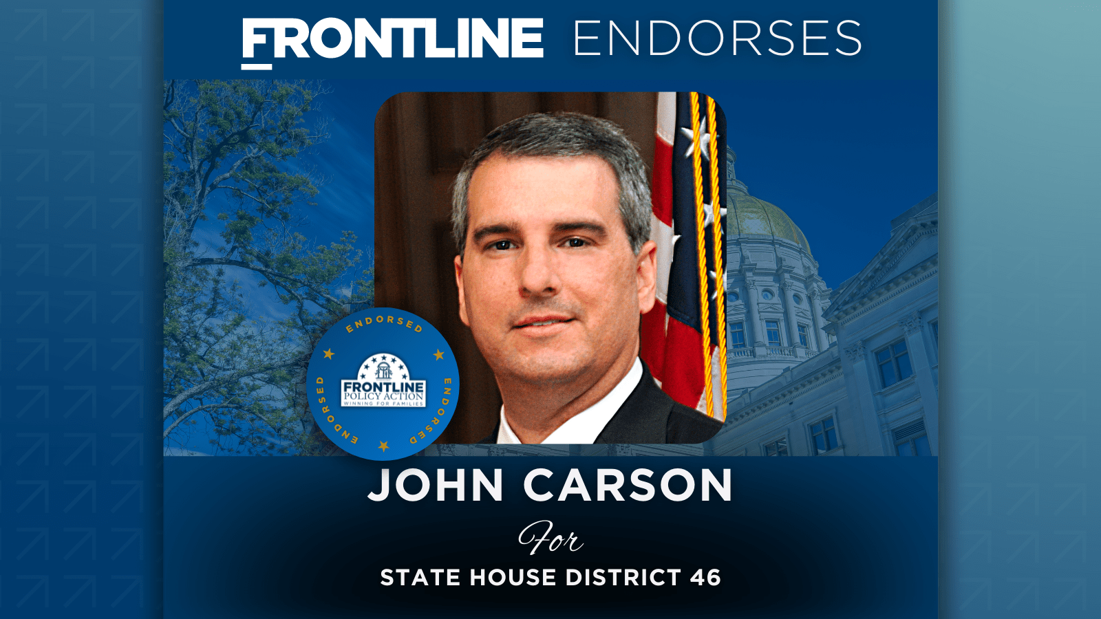 BREAKING: Frontline Endorses John Carson for State House District 46