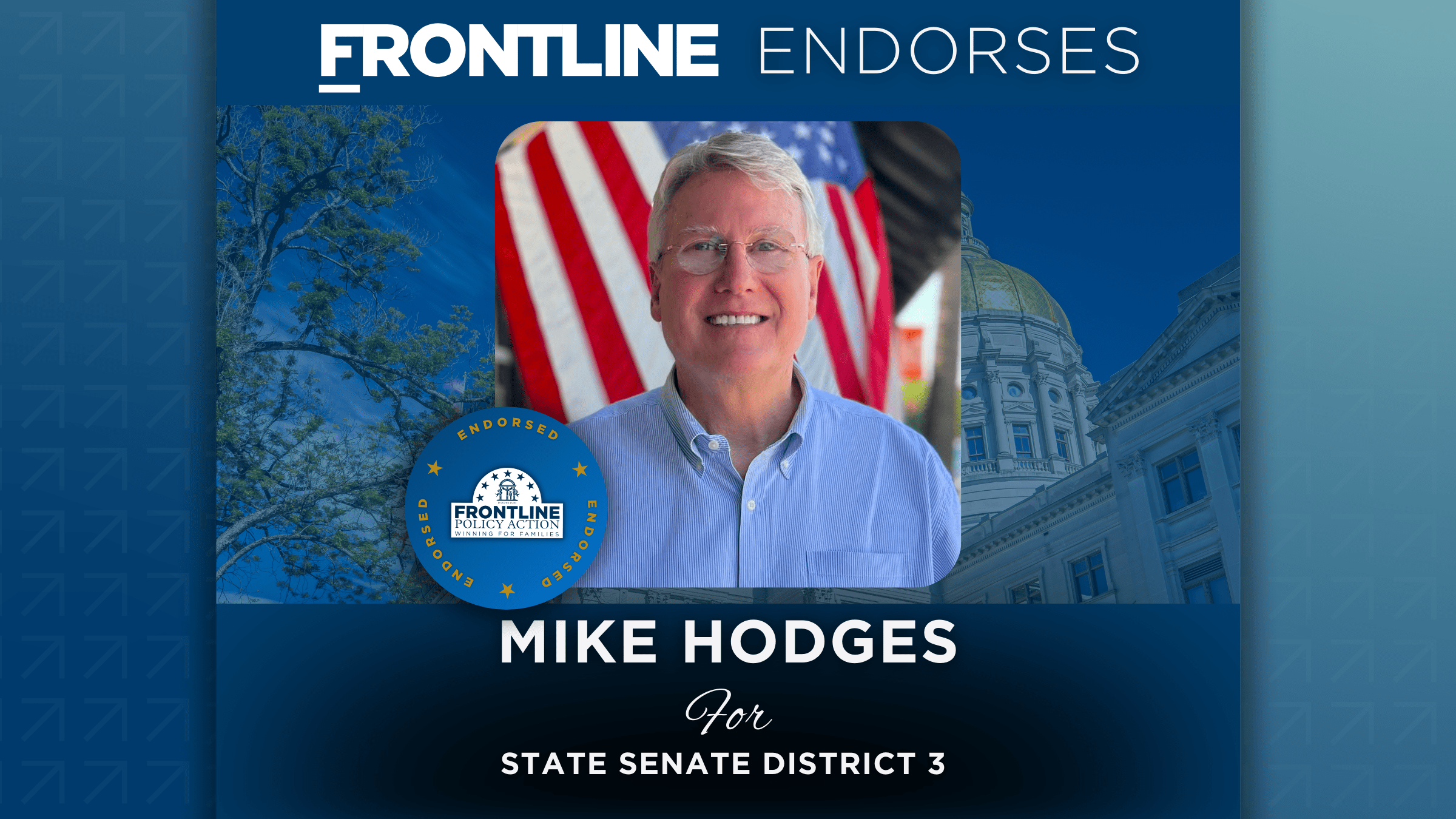 BREAKING: Frontline Endorses Mike Hodges for State Senate District 3