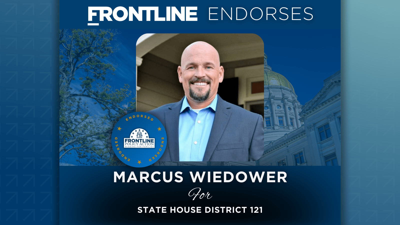 BREAKING: Frontline Endorses Marcus Wiedower for State House District 121