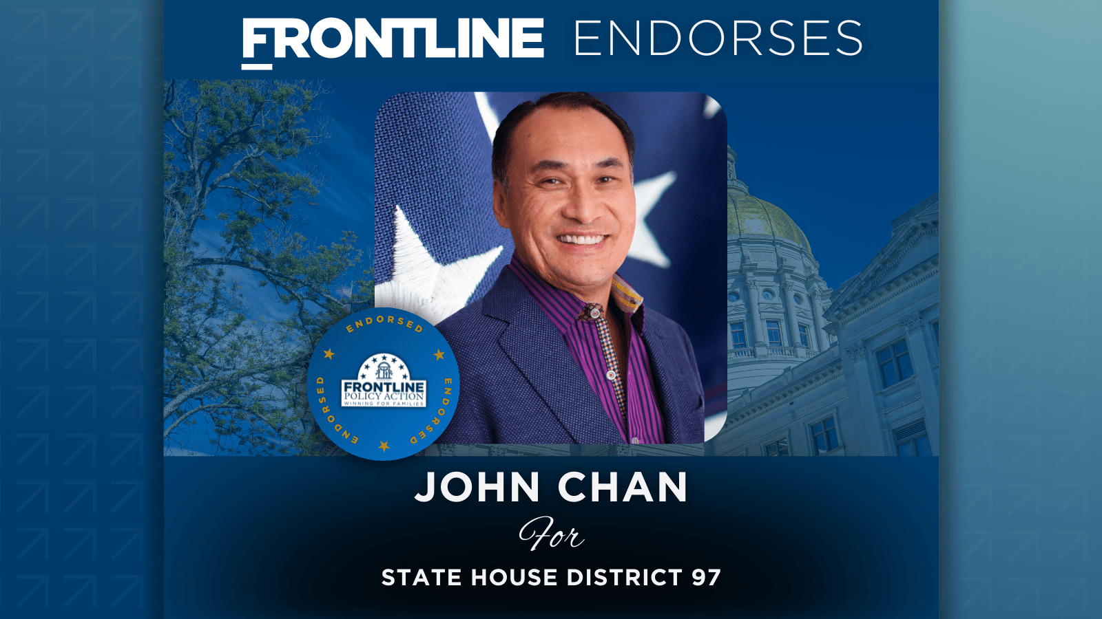 BREAKING: Frontline Endorses John Chan for State House District 97