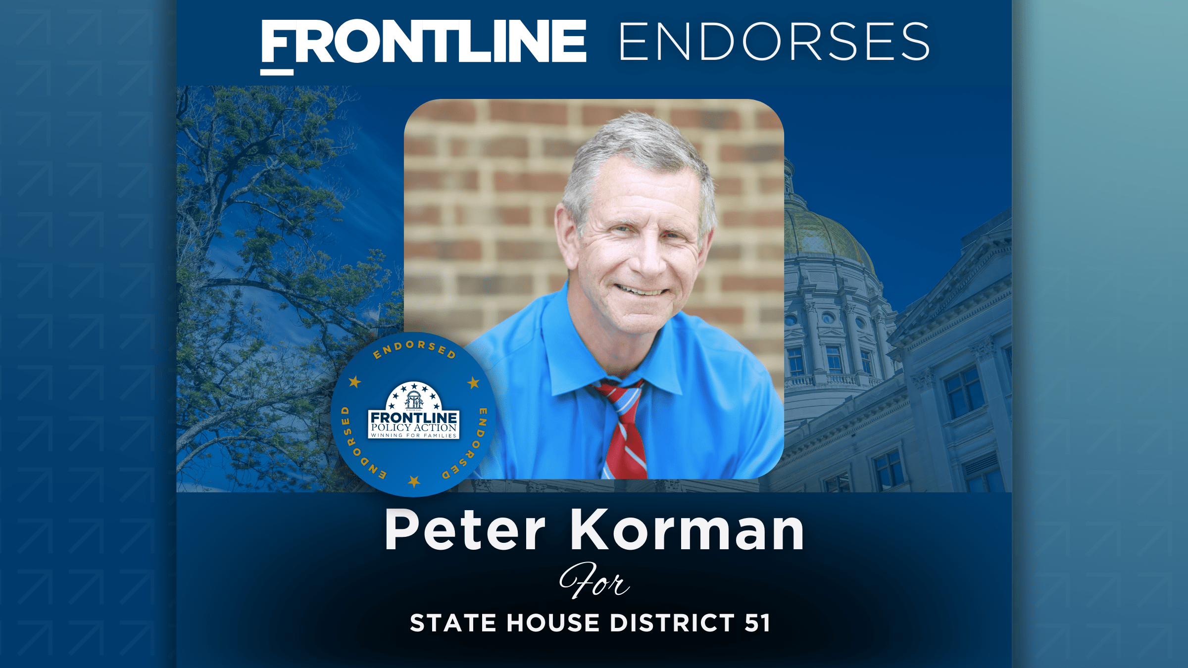 BREAKING: Frontline Endorses Peter Korman for State House District 51