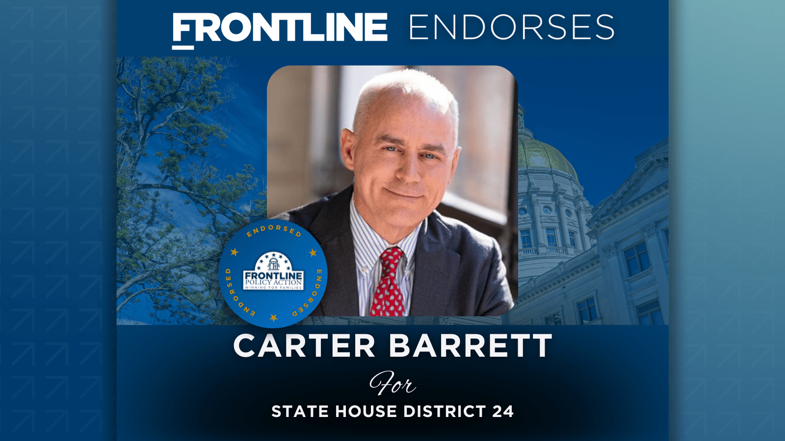 BREAKING: Frontline Endorses Carter Barrett for State House District 24