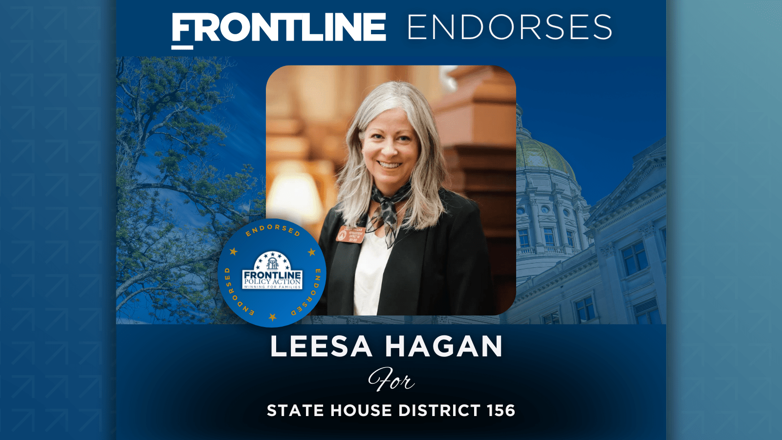 BREAKING: Frontline Endorses Leesa Hagan for State House District 156