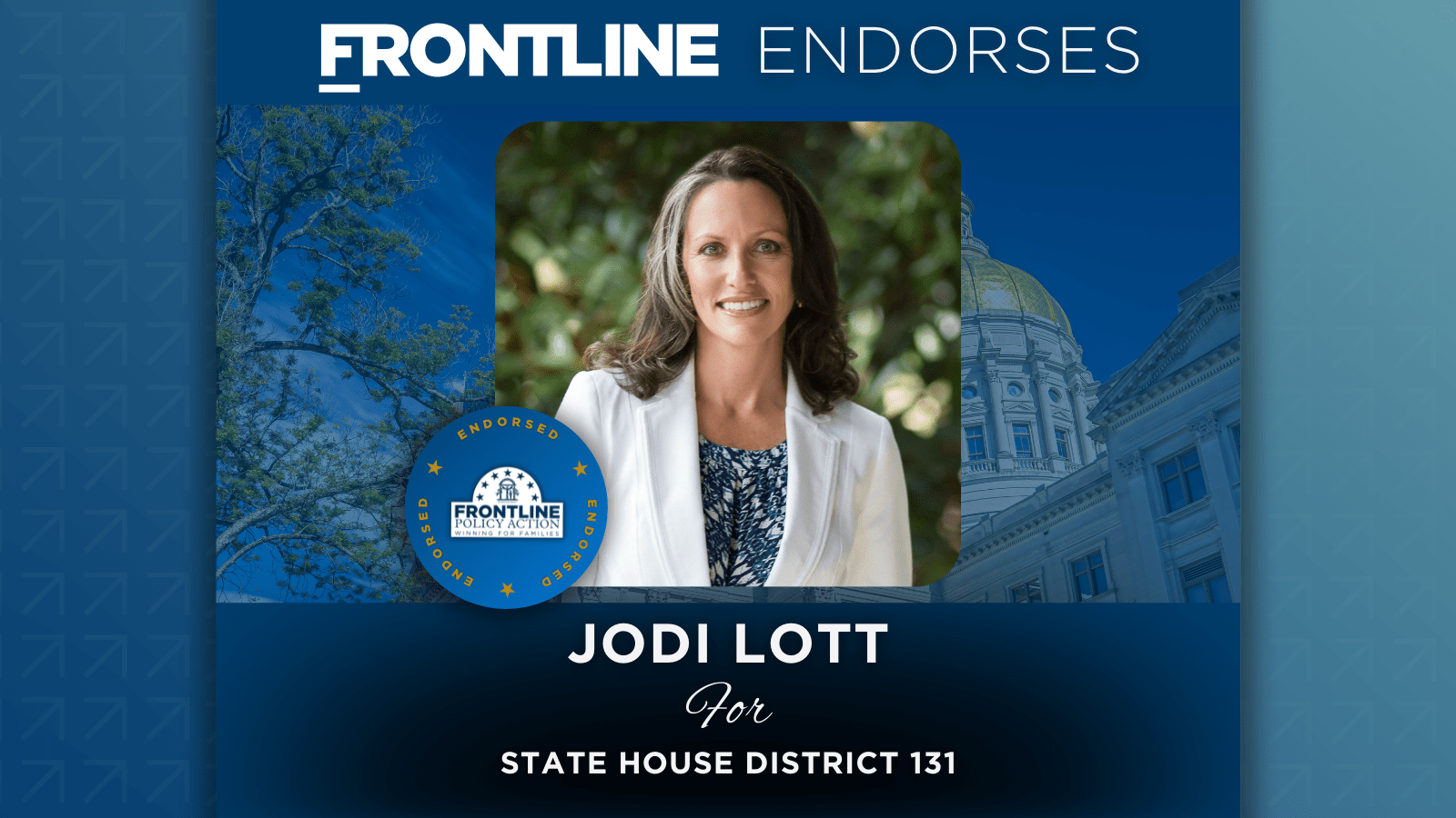 BREAKING: Frontline Endorses Jodi Lott for State House District 131