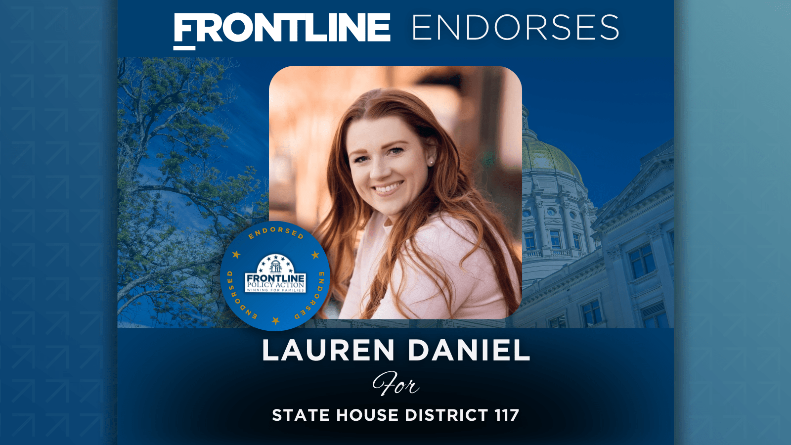 BREAKING: Frontline Endorses Lauren Daniel for State House District 117