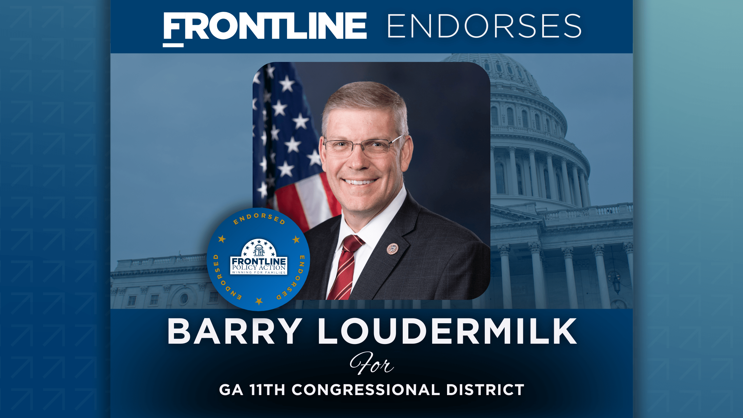 Frontline Endorses Congressman Barry Loudermilk