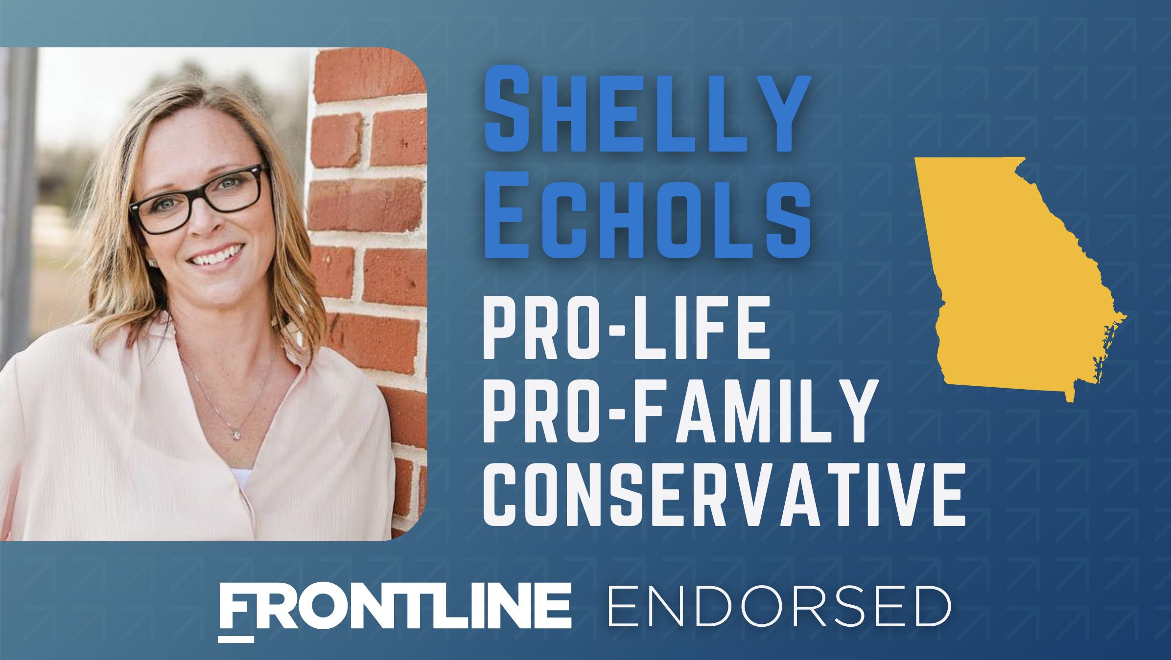 Reminder – Vote for Shelly Echols for State Senate District 49