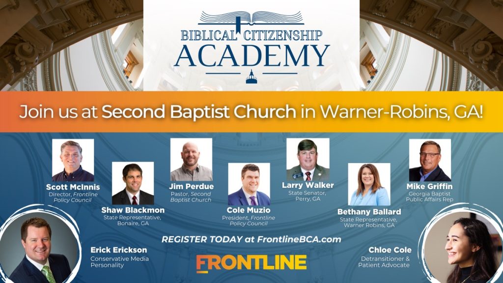 Don’t Miss Saturday’s Biblical Citizenship Academy in Warner Robins – Featuring Chloe Cole!